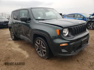 2021 Jeep Renegade Sport with VIN ZACNJCABXMPM22391, listed as a Copart auction lot 53554605 with 24,008 mi miles and Salvage title. Bid and sale history available at DreamBid. Image 4.