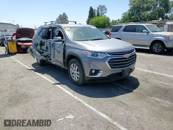2018 Chevrolet Traverse LT Cloth with VIN 1GNERGKW4JJ197375, listed as a Copart auction lot 57534965 with 74,833 mi miles and Salvage title. Bid and sale history available at DreamBid. Image 14.