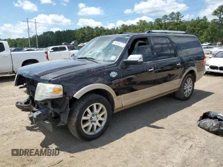 2014 Ford Expedition Max XLT z VIN 1FMJK1H53EEF01815, wystawiony jako Copart lot #56656215 z przebiegiem Nie podano mil oraz Szkoda całkowita • Salvage title. Historia ofert i sprzedaży dostępna na DreamBid. Obrazek 1.