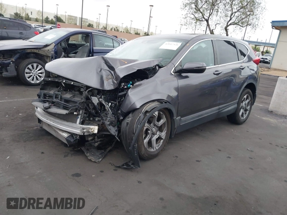 2019 Honda CR-V EX with VIN 5J6RW1H52KA020706, listed as a IAAI auction lot 42047326 with 1 mi miles. Bid and sale history available at carsss.com. Image 18.
