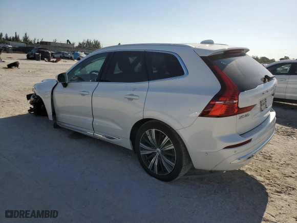 2023 Volvo XC60 Plus Bright Theme with VIN YV4L12DE4P1259474, listed as a Copart auction lot 57927694 with 18,576 mi miles and Salvage Title. Bid and sale history available at carsss.com. Image 2.