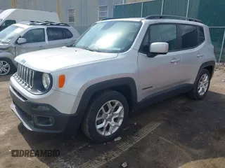 2017 Jeep Renegade Latitude with VIN ZACCJABBXHPG07320, listed as a IAAI auction lot 41828760 with 116,684 mi miles. Bid and sale history available at carsss.com. Image 2.