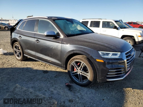 2018 Audi SQ5 Premium Plus with VIN WA1A4AFY5J2044507, listed as a Copart auction lot 83238274 with 46,801 mi miles and Salvage Title. Bid and sale history available at DreamBid. Image 4.
