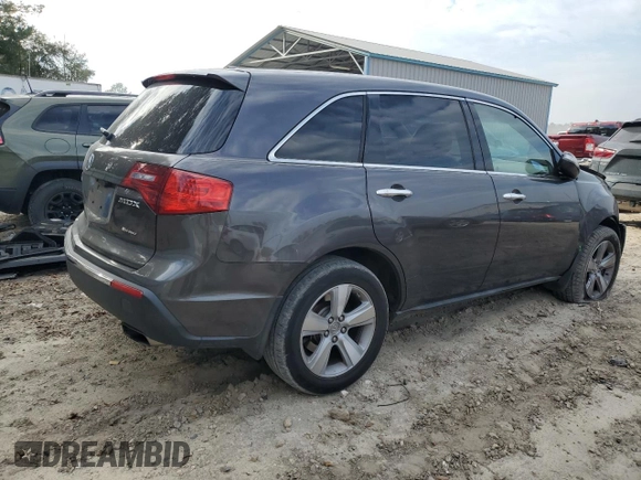2010 Acura MDX with VIN 2HNYD2H25AH519156, listed as a Copart auction lot 47426815 with 134,241 mi miles and Salvage Title. Bid and sale history available at carsss.com. Image 3.