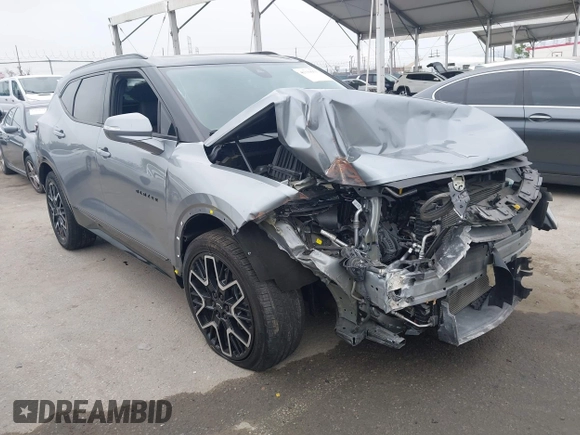 2023 Chevrolet Blazer RS with VIN 3GNKBERS6PS233928, listed as a IAAI auction lot 42339653 with 14,655 mi miles and . Bid and sale history available at DreamBid. Image 6.