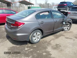 2013 Honda Civic LX with VIN 19XFB2F56DE291491, listed as a IAAI auction lot 41947866 with Not Provided miles and . Bid and sale history available at DreamBid. Image 4.