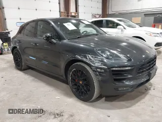 2018 Porsche Macan GTS with VIN WP1AG2A57JLB61630, listed as a IAAI auction lot 41633174 with 84,412 mi miles and . Bid and sale history available at DreamBid. Image 1.
