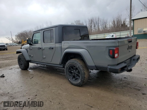 2022 Jeep Gladiator Willys with VIN 1C6HJTAG4NL139090, listed as a Copart auction lot 47030245 with 60,204 mi miles and Salvage title. Bid and sale history available at DreamBid. Image 2.