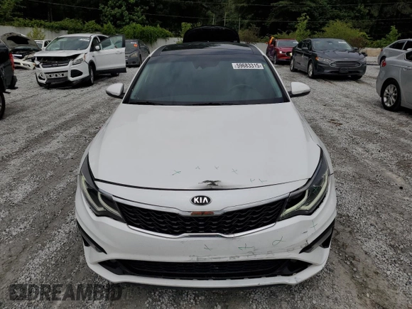 2019 Kia Optima LX with VIN 5XXGT4L35KG368419, listed as a Copart auction lot 59683315 with 80,449 mi miles and Salvage title. Bid and sale history available at DreamBid. Image 5.