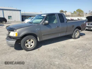 2002 Ford F-150 XL with VIN 1FTRX17222KA58070, listed as a Copart auction lot 52186295 with 0 mi miles and Salvage Title. Bid and sale history available at carsss.com. Image 1.