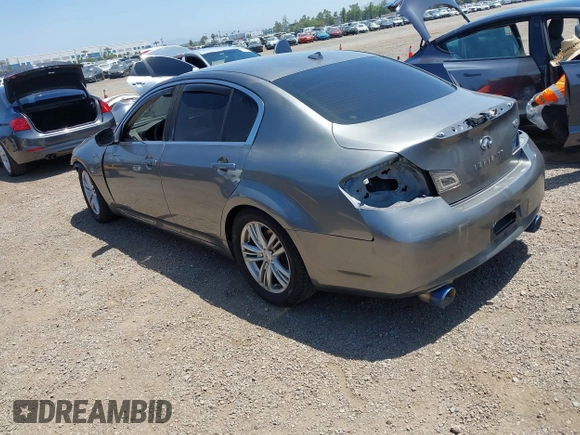 2011 Infiniti G25 with VIN JN1DV6AP3BM604349, listed as a IAAI auction lot 42539796 with 157,621 mi miles and . Bid and sale history available at DreamBid. Image 3.
