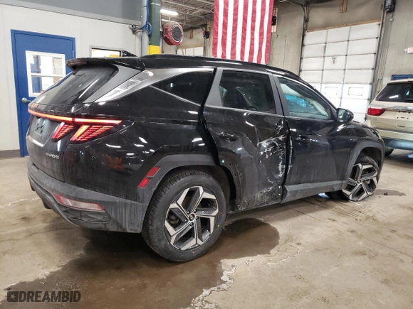 2022 Hyundai Tucson Hybrid SEL Convenience with VIN KM8JFCA11NU026436, listed as a Copart auction lot 44346485 with 55,523 mi miles and Salvage Title. Bid and sale history available at carsss.com. Image 3.
