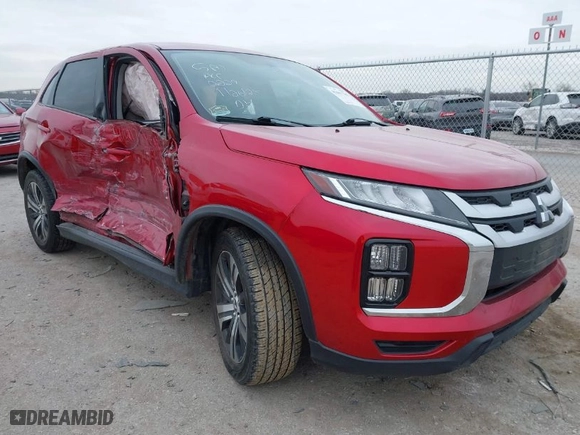 2020 Mitsubishi Outlander Sport ES 2.0 with VIN JA4AP3AUXLU006169, listed as a IAAI auction lot 41447785 with 81,931 mi miles. Bid and sale history available at carsss.com. Image 1.
