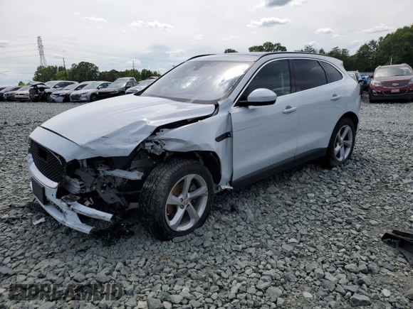 2020 Jaguar F-Pace 25t Premium z VIN SADCJ2FX0LA629299, wystawiony jako Copart lot #56114165 z przebiegiem Nie podano mil oraz Szkoda całkowita • Salvage title. Historia ofert i sprzedaży dostępna na DreamBid. Obrazek 1.