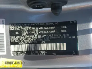 2017 Toyota Sienna XLE Auto Access Seat with VIN 5TDYZ3DC7HS851736, listed as a Copart auction lot 62350585 with 71,833 mi miles and Salvage title. Bid and sale history available at DreamBid. Image 14.