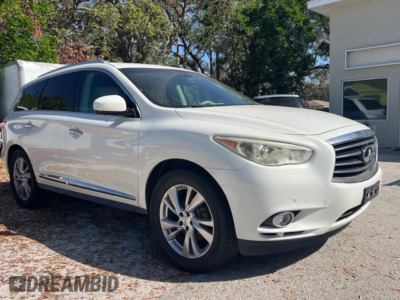 2013 Infiniti JX35 with VIN 5N1AL0MN7DC301687, listed as a Copart auction lot 79215504 with 170,164 mi miles and Clean Title. Bid and sale history available at carsss.com. Image 1.