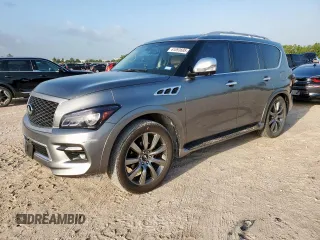 2017 Infiniti QX80 Signature Edition with VIN JN8AZ2NC7H9431326, listed as a Copart auction lot 61093695 with 52,014 mi miles and Salvage title. Bid and sale history available at DreamBid. Image 1.
