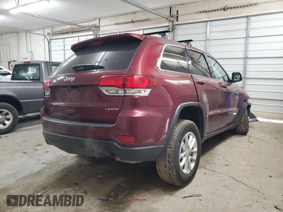2022 Jeep Grand Cherokee Laredo X with VIN 1C4RJEAG1NC172752, listed as a Copart auction lot 89016495 with 44,650 mi miles and Salvage title. Bid and sale history available at DreamBid. Image 3.