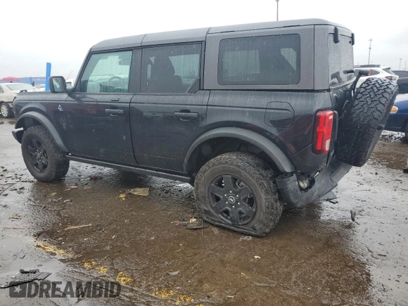 2023 Ford Bronco with VIN 1FMEE5BP5PLB05040, listed as a Copart auction lot 55619375 with 25,856 mi miles and Salvage title. Bid and sale history available at DreamBid. Image 2.
