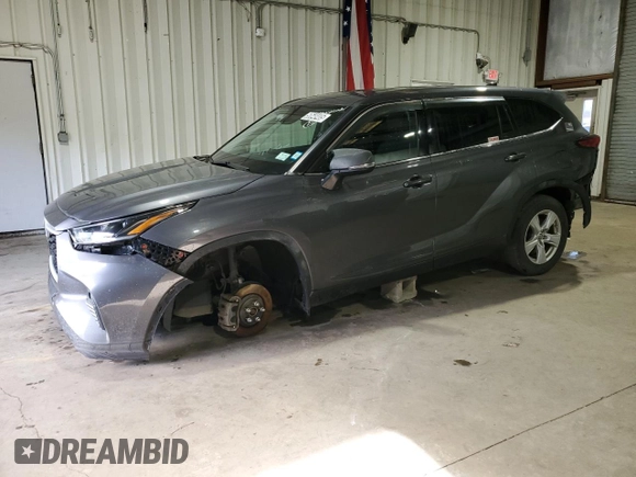 2021 Toyota Highlander L with VIN 5TDCZRBH6MS528171, listed as a Copart auction lot 50648405 with 75,297 mi miles and Clean title. Bid and sale history available at DreamBid. Image 1.