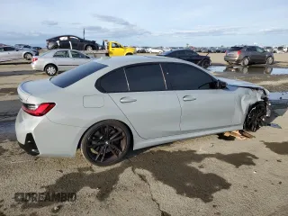 2024 BMW 3 Series M340i with VIN 3MW49FS09R8E32108, listed as a Copart auction lot 45897695 with 21,076 mi miles and Salvage Title. Bid and sale history available at carsss.com. Image 3.