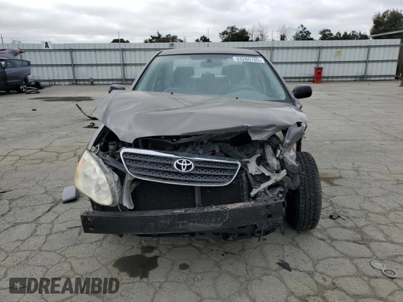 2005 Toyota Corolla CE with VIN 1NXBR32E25Z441570, listed as a Copart auction lot 53280105 with 206,619 mi miles and Salvage Title. Bid and sale history available at DreamBid. Image 5.