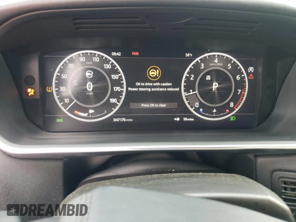 2020 Land Rover Range Rover SV Autobiography Dynamic with VIN SALGW2REXLA580744, listed as a Copart auction lot 49013945 with 47,176 mi miles and Salvage title. Bid and sale history available at DreamBid. Image 9.