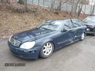 2001 Mercedes-Benz S-Class with VIN WDBNG75J31A212574, listed as a IAAI auction lot 41678906 with 109,716 mi miles. Bid and sale history available at carsss.com. Image 18.