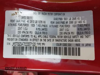 2012 Mazda CX-9 Grand Touring с VIN JM3TB2DA7C0337122, выставлен на аукционе IAAI как лот 42059539 с пробегом 172 011 миль миль и . История ставок и продаж доступна на DreamBid. Изображение 9.