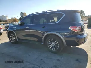 2020 Nissan Armada SL with VIN JN8AY2NCXLX517155, listed as a Copart auction lot 82225884 with 93,795 mi miles and Salvage Title. Bid and sale history available at carsss.com. Image 2.