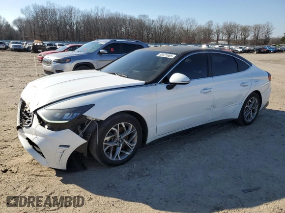 2023 Hyundai Sonata SEL z VIN KMHL64JA8PA294399, wystawiony jako Copart lot #46421685 z przebiegiem 34 988 mil mil oraz Szkoda całkowita • Salvage title. Historia ofert i sprzedaży dostępna na DreamBid. Obrazek 1.