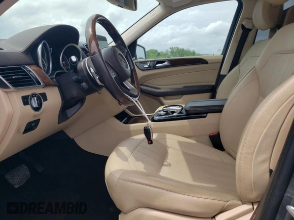 2017 Mercedes-Benz GLS 450 with VIN 4JGDF6EE6HA879903, listed as a Copart auction lot 52628345 with 96,628 mi miles and Salvage Title. Bid and sale history available at DreamBid. Image 7.