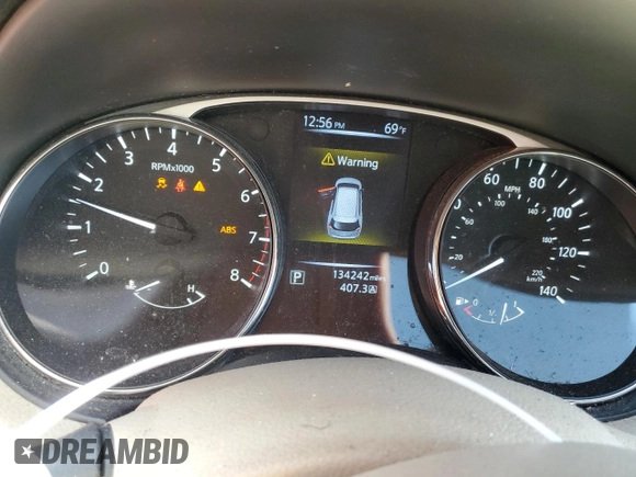 2015 Nissan Rogue SV with VIN 5N1AT2MT7FC825824, listed as a Copart auction lot 50576015 with 134,242 mi miles and Salvage Title. Bid and sale history available at carsss.com. Image 9.
