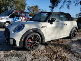 2022 MINI Convertible John Cooper Works with VIN WMW63DL00N3P09972, listed as a Copart auction lot 73832434 with 0 mi miles and Salvage Title. Bid and sale history available at carsss.com. Image 1.