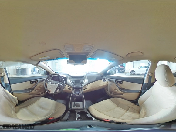 2013 Hyundai Elantra GLS with VIN 5NPDH4AE1DH455122, listed as a Copart auction lot 53023755 with 0 mi miles and Salvage Title. Bid and sale history available at carsss.com. Image 14.