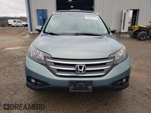 2012 Honda CR-V EX-L with VIN 2HKRM4H74CH630907, listed as a Copart auction lot 49609245 with 97,964 mi miles and Salvage Title. Bid and sale history available at carsss.com. Image 5.