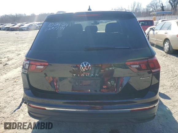 2022 Volkswagen Tiguan S с VIN 3VV0B7AX7NM131799, выставлен на аукционе Copart как лот 89340755 с пробегом 22 598 миль миль и Списание • Salvage title. История ставок и продаж доступна на DreamBid. Изображение 6.