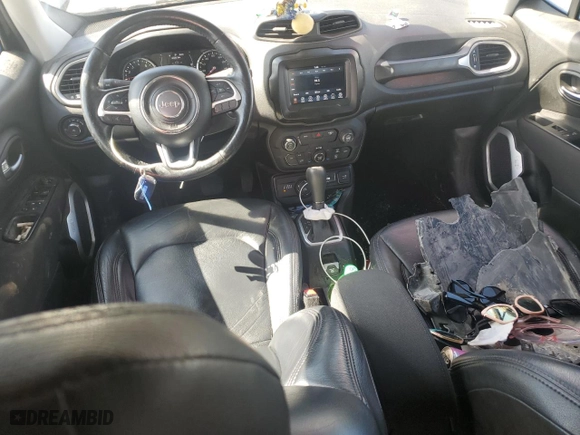 2018 Jeep Renegade Latitude with VIN ZACCJBBB0JPH56945, listed as a Copart auction lot 50449385 with 76,939 mi miles and Salvage Title. Bid and sale history available at carsss.com. Image 8.