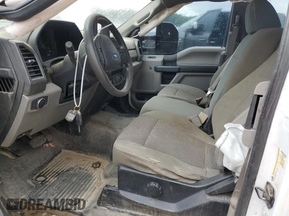 2019 Ford F-250 XL with VIN 1FT7X2B68KEG46187, listed as a Copart auction lot 55454535 with 91,641 mi miles and Salvage Title. Bid and sale history available at DreamBid. Image 8.