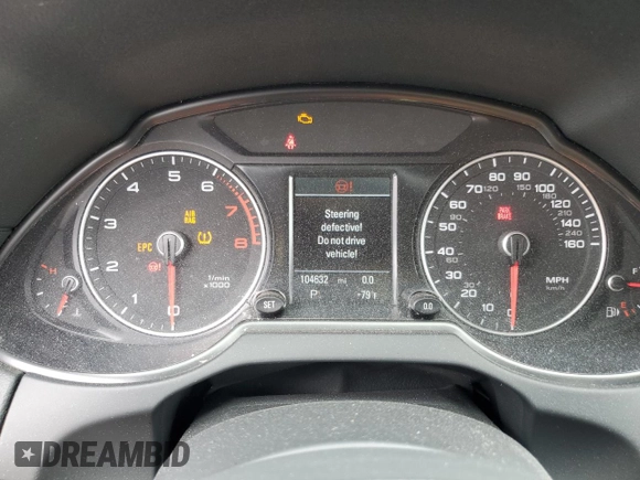 2014 Audi Q5 Premium Plus with VIN WA1DGAFP0EA005265, listed as a Copart auction lot 56697635 with 104,632 mi miles and Salvage title. Bid and sale history available at DreamBid. Image 9.