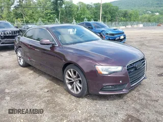 2014 Audi A5 Premium Plus with VIN WAULFAFR1EA071245, listed as a IAAI auction lot 42457693 with 121,404 mi miles and . Bid and sale history available at DreamBid. Image 1.