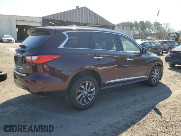 2015 Infiniti QX60 with VIN 5N1AL0MN0FC521448, listed as a Copart auction lot 48426595 with 155,248 mi miles and Salvage Title. Bid and sale history available at DreamBid. Image 3.