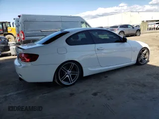 2011 BMW 3 Series 335is with VIN WBAKG1C53BE618465, listed as a Copart auction lot 51691555 with 135,296 mi miles and Salvage Title. Bid and sale history available at carsss.com. Image 3.