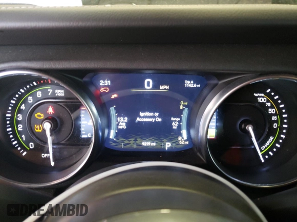 2023 Jeep Wrangler Sahara with VIN 1C4JJXP65PW627241, listed as a Copart auction lot 62873313 with 9,219 mi miles and Clean Title. Bid and sale history available at DreamBid. Image 9.