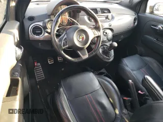 2013 FIAT 500 Abarth with VIN 3C3CFFJH4DT667752, listed as a Copart auction lot 81510114 with 98,886 mi miles and Salvage Title. Bid and sale history available at carsss.com. Image 8.