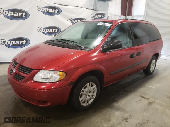 2007 Dodge Grand Caravan SE with VIN 1D4GP24RX7B249213, listed as a Copart auction lot 72547894 with 104,636 mi miles and Clean Title. Bid and sale history available at DreamBid. Image 1.