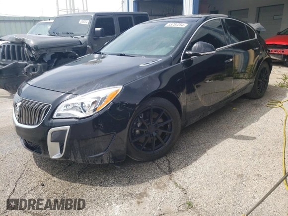 2014 Buick Regal GS with VIN 2G4GU5GX1E9226818, listed as a Copart auction lot 55704254 with 70,290 mi miles and Salvage Title. Bid and sale history available at DreamBid. Image 1.