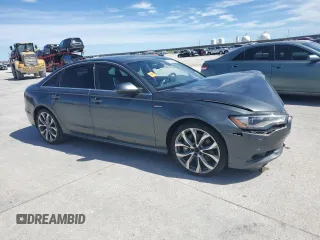 2014 Audi A6 3.0T Prestige with VIN WAUHGAFC1EN011537, listed as a Copart auction lot 47874865 with 100,630 mi miles and Salvage Title. Bid and sale history available at carsss.com. Image 4.