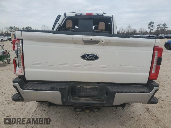 2024 Ford Super Duty F-250 SRW XL with VIN 1FT8W2BT7RED04138, listed as a Copart auction lot 42439295 with 0 mi miles and Salvage Title. Bid and sale history available at carsss.com. Image 6.