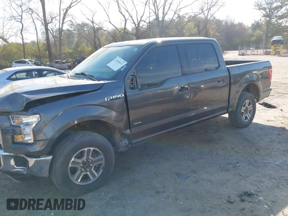 2015 Ford F-150 XL with VIN 1FTEW1CP0FFB55608, listed as a IAAI auction lot 41908101 with 151,482 mi miles. Bid and sale history available at carsss.com. Image 2.